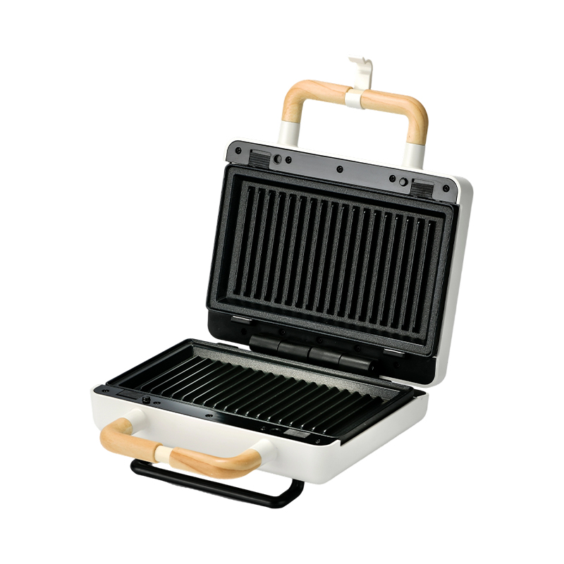 BJX-S003 800W প্রতিস্থাপনযোগ্য 2-স্লাইস স্যান্ডউইচ গ্রিলার 