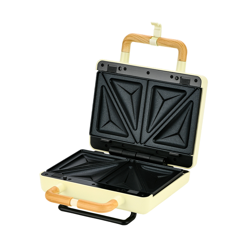 BJX-S003 800W প্রতিস্থাপনযোগ্য 2-স্লাইস স্যান্ডউইচ গ্রিলার 