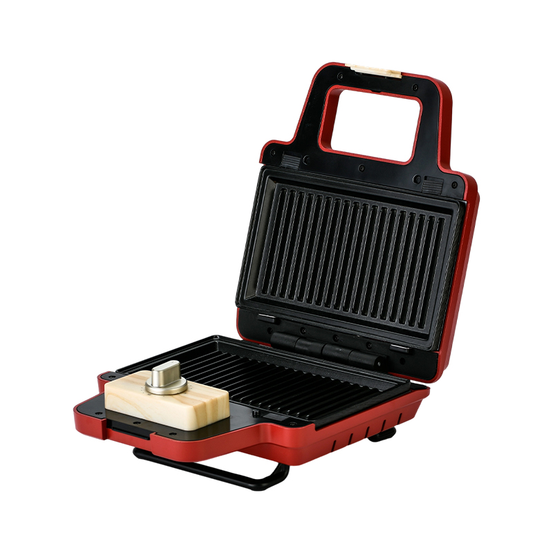 BJX-S008 800W 2-স্লাইস অপসারণযোগ্য প্লেট স্যান্ডউইচ ওয়াফেল মেকার