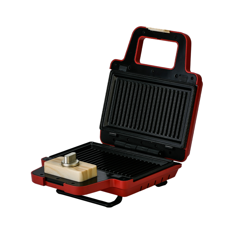 BJX-S008 800W 2-স্লাইস অপসারণযোগ্য প্লেট স্যান্ডউইচ ওয়াফেল মেকার
